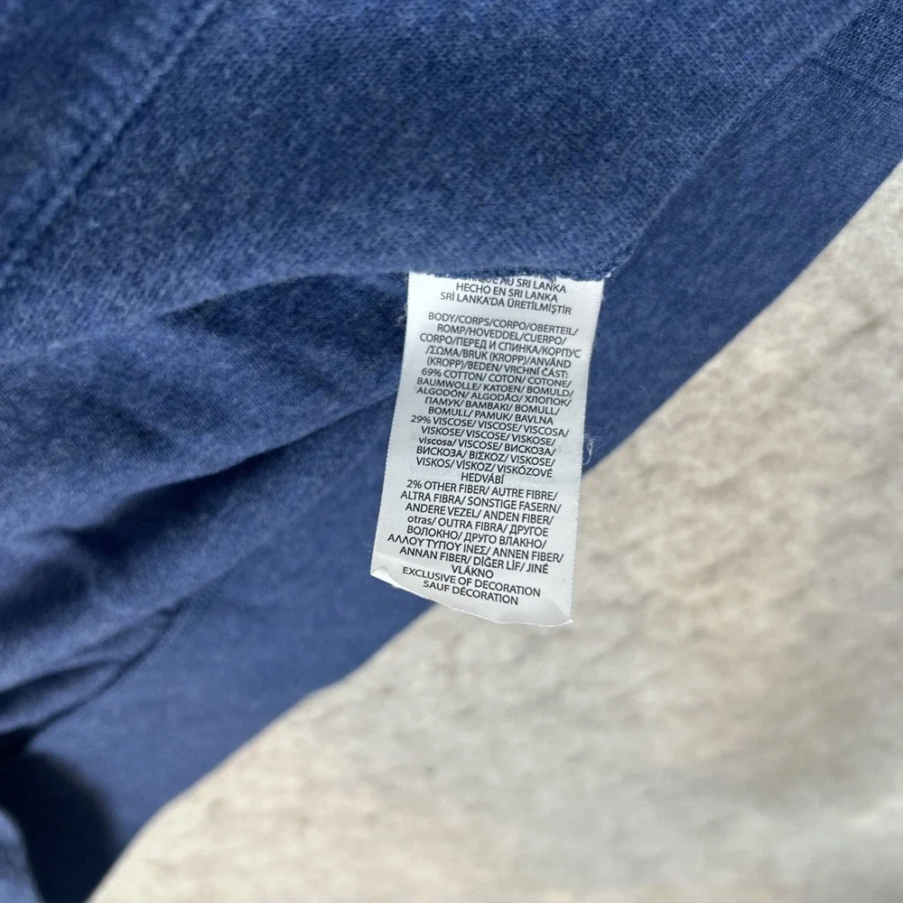 Polo Ralph‎ Lauren Luxury Jersey Quarter Zip Pullover Navy Large Maroon Pony